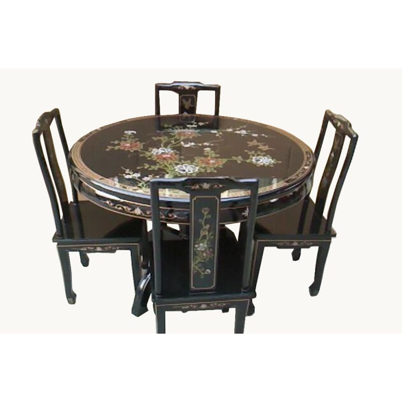Table de salle à manger chinoise diamètre 1M Table de salle à manger chinoise diamètre 1M