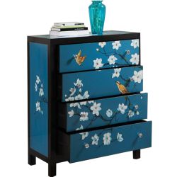 copy ofCommode chinoise laquée rouge papillons
