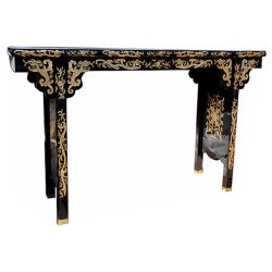 Console chinoise laquée du dragon