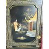 Armoire chinoise laquée avec incrustations de personnages en jade