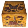 Boîte tibétaine pour objets rituels