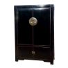 Armoire de mariage chinoise noire avec rechampis