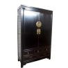 Armoire de mariage chinoise noire 