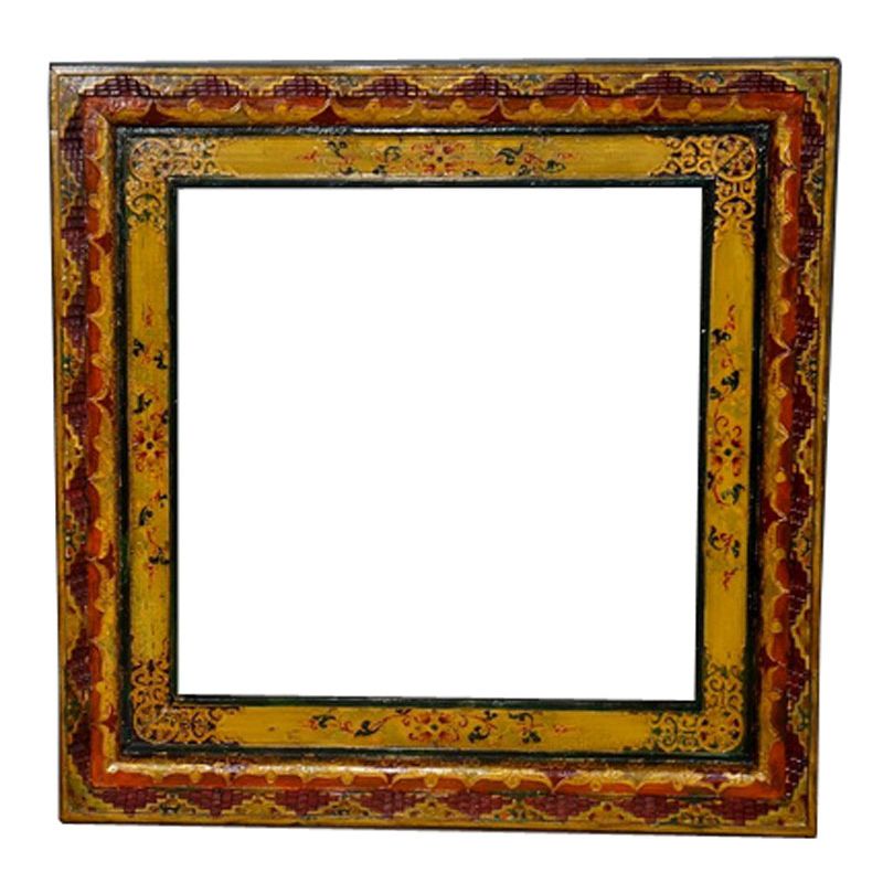 Miroir tibétain 60x60 Miroir tibétain 60x60