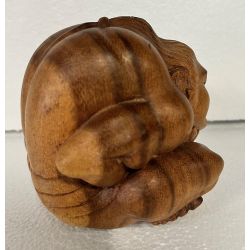 Statue en bois du Yogi libérateur 