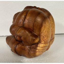 Statue en bois du Yogi libérateur 