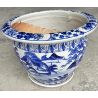 Cache pot vietnamien bleu- Diamètre 39 cm Cache pot vietnamien bleu- Diamètre 39 cm