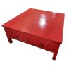 Table de salon chinoise rouge