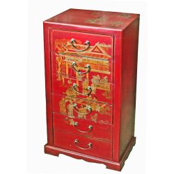 Commode chinoise 6 tiroirs 