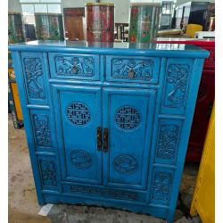 Buffet chinois reproduction bleue du Shandong