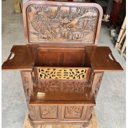 Meuble bar sculpté avec rangements