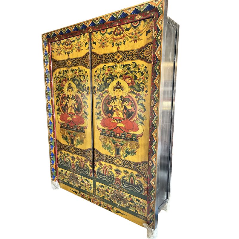 Armoire d'entrée tibétaine