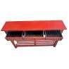 Console chinoise rouge 3 tiroirs