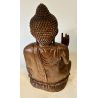 Statue bouddha bois de l'enseignement