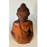 Statue de bouddha en bois - Prise de la terre à témoin