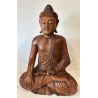 Statue de bouddha en bois - Prise de la terre à témoin