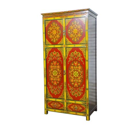 Armoire tibétaine 4 portes