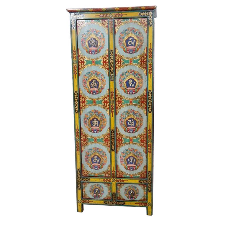 Armoire tibétaine du monastère de Ngoenga