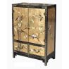 Meuble d'appoint chinois doré à la feuille