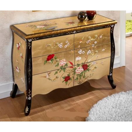 copy ofCommode chinoise laquée laque argent