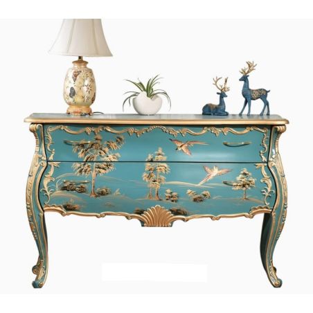 copy ofCommode chinoise baroque laque bleue