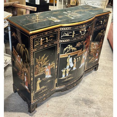 copy ofBuffet Chinois Laque mordorée personnages peints