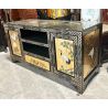 Meuble TV chinois laque dorée à la feuille