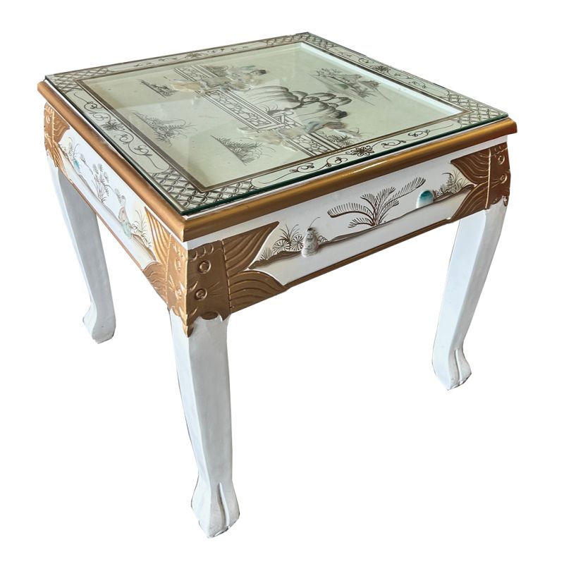 Table de salon chinoise laquée - Bout de canapé