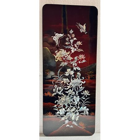 Tableau laqué vietnamien - L'automne