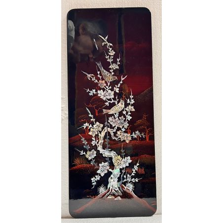 Tableau laqué vietnamien - Le printemps