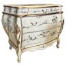 Commode chinoise laque ivoire avec incrustations de geishas en nacre