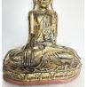 Bouddha birman ancien H61cm position de la terre à témoin