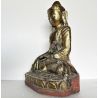 Bouddha birman ancien H61cm position de la terre à témoin