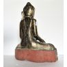 Bouddha birman ancien H61cm position de la terre à témoin