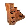 Meuble escalier traversant en mahogany