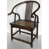 Fauteuil chinois fer à cheval