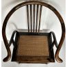 Fauteuil chinois fer à cheval