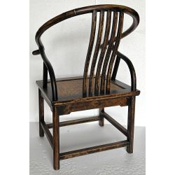 Fauteuil chinois fer à cheval