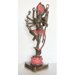Nataraja 8 bras en bronze rose