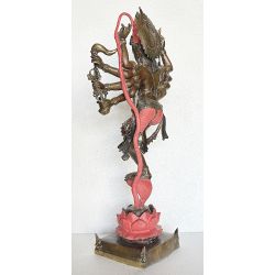 Nataraja 8 bras en bronze rose