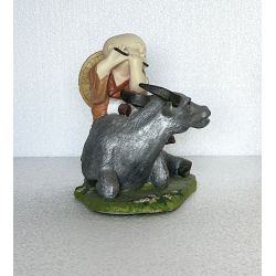 Statue vietnamienne de l'enfant gardien de buffles