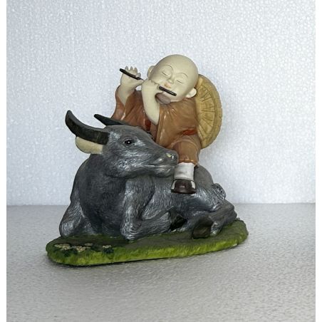 Statue vietnamienne de l'enfant gardien de buffles