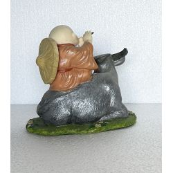 Statue vietnamienne de l'enfant gardien de buffles