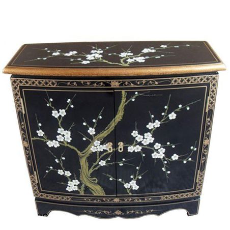 Buffet chinois laqué peint artisanalement