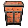 Meuble d'appoint chinois laque orange