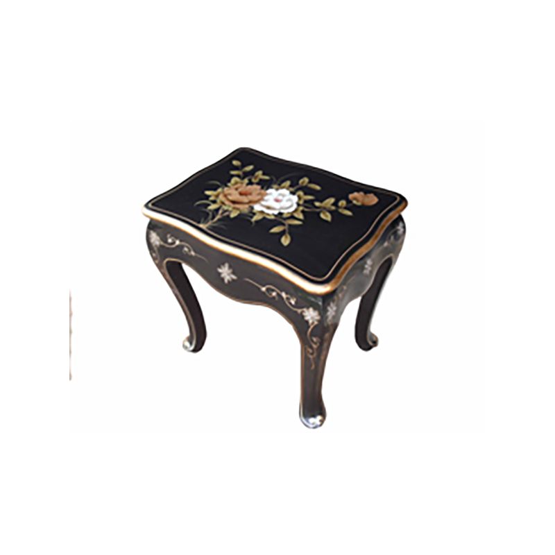 Tabouret laqué avec coussin d'assise