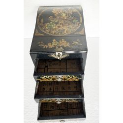 Boîte à bijoux chinoise oiseau de paradis