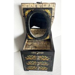 Boîte à bijoux chinoise oiseau de paradis
