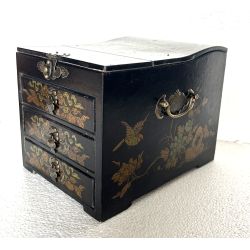 Boîte à bijoux chinoise oiseau de paradis