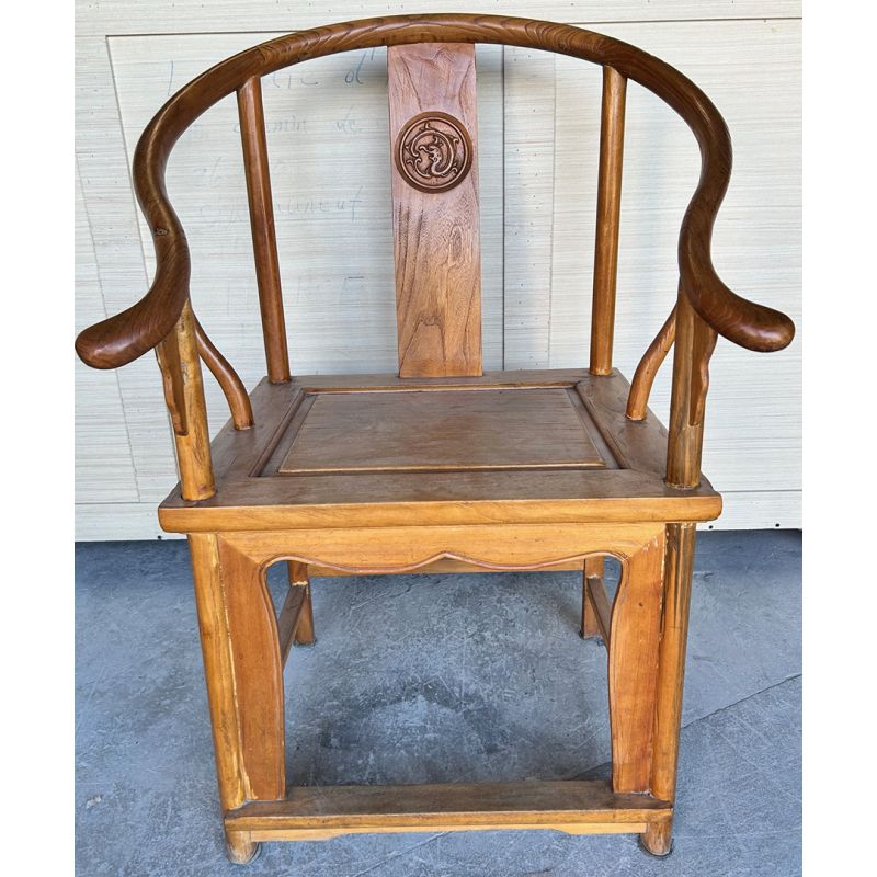 Fauteuil chinois fer à cheval